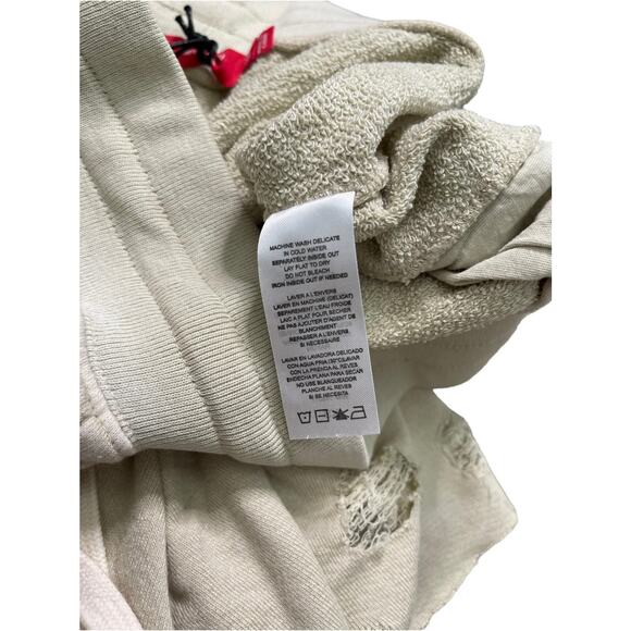 N: Philanthropy Coco Shorts Distressed Vintage Bone Beige Womens Size XS - NWT - Picture 9 of 12